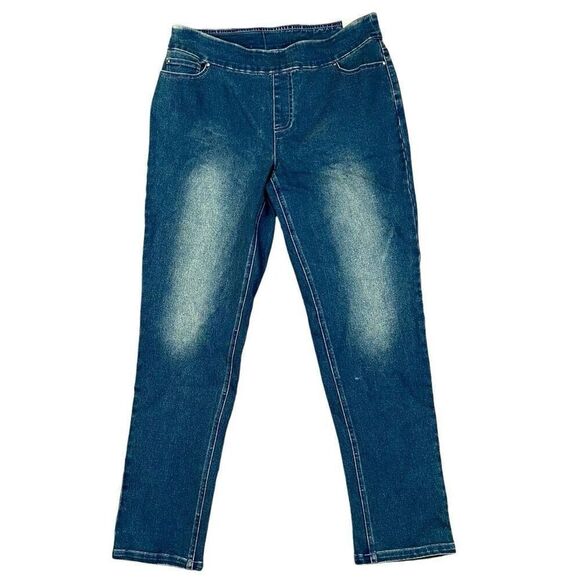 NWT Slim-sation by Multiples Pull-on Blue Denim Jean 8 - Picture 1 of 9